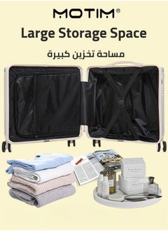 18 بوصة الصعود على الأمتعة المحمولة قابلة للتوسيع PP Hardshell تخليص الأمتعة مع TSA قفل عجلات الدوار داخل حامل الكأس والجبهة داخل هوك للسفر لمسافات طويلة بالطائرة - pzsku/Z64B55E4E492A3FCCBEE8Z/45/_/1732498107/bf11fde6-1c1c-4c2b-9482-8da2eff50760