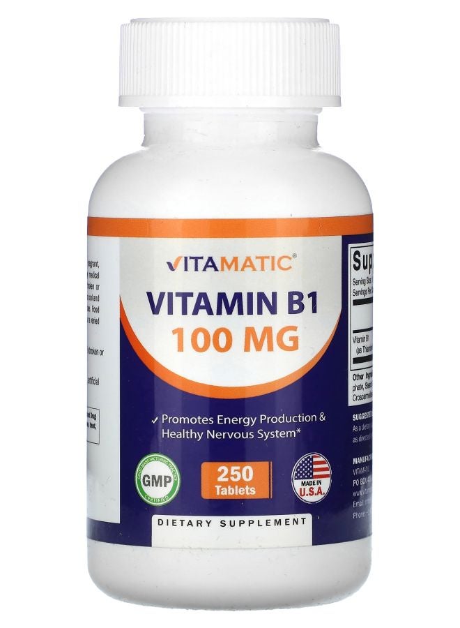 Vitamatic Vitamin B1 100 mg 250 Tablets