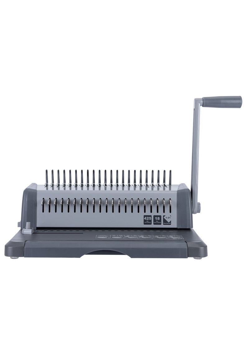 Deli - Deli E3873 Binding Machine, 21 Holes, Binding 425 Sheets, Punching 18 Sheets. - Image 1