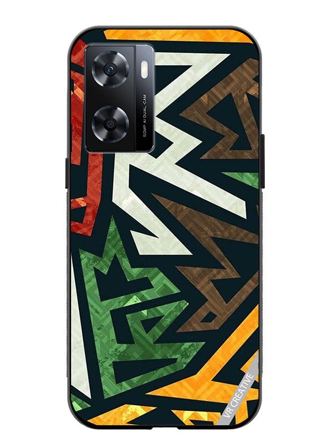 VR CREATIVE Protective Case Cover For Oppo A57/A77s Art Design Multicolour - Image 1