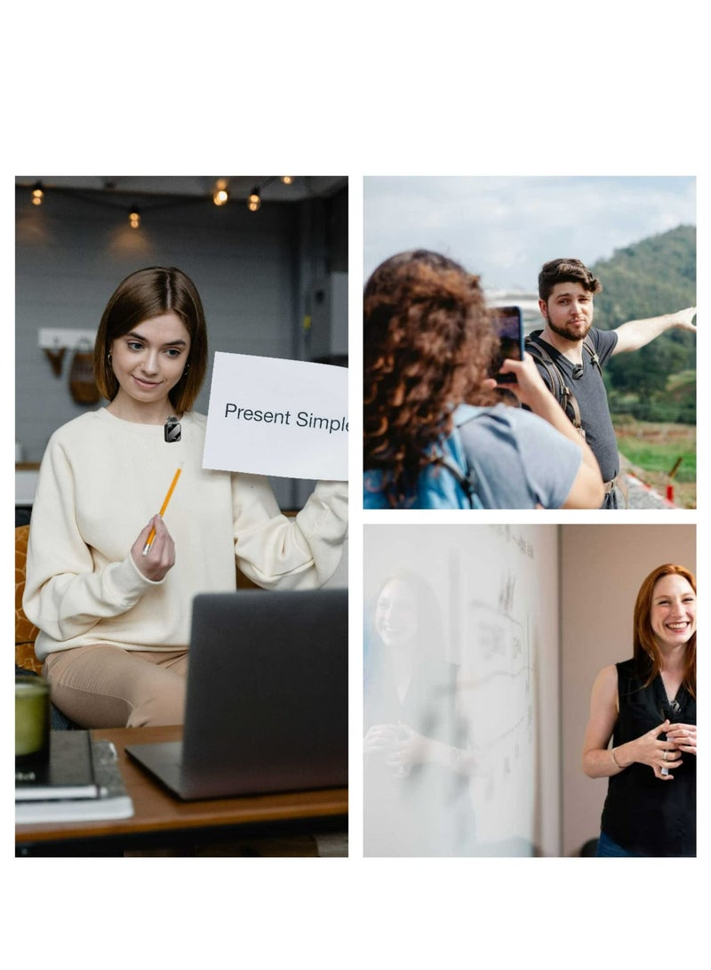 Captaintech Wireless Lavalier Microphone for Podcast Outdoor field Recording noise-canceling Microphone,Tiny and Lightweight,For Iphone,Android,Camera,Camcorder,Computer sound cards, Mixers and Other devices - Image 2