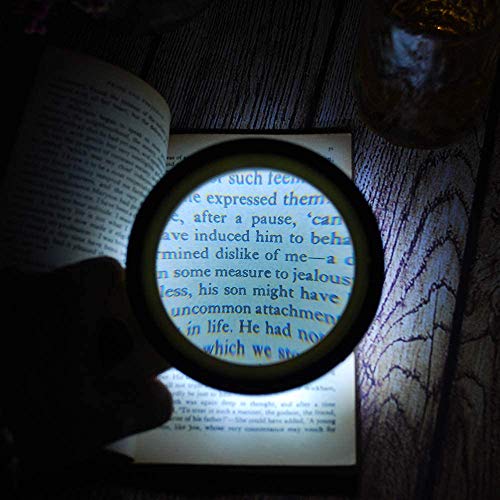 Gopendra Magnifying Glass with Light,12 Bright LED Magnifier,30X Reading Magnifying Glass (m.glass-30x) - Image 4