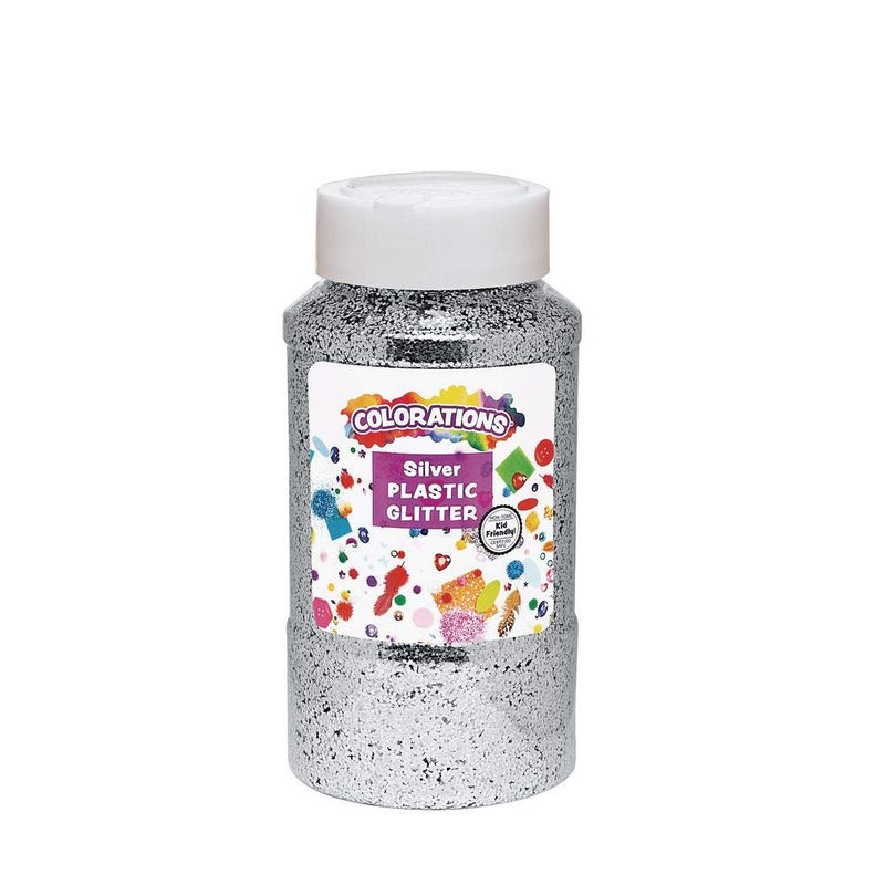 Colorations Plastic Glitter Silver - Image 1