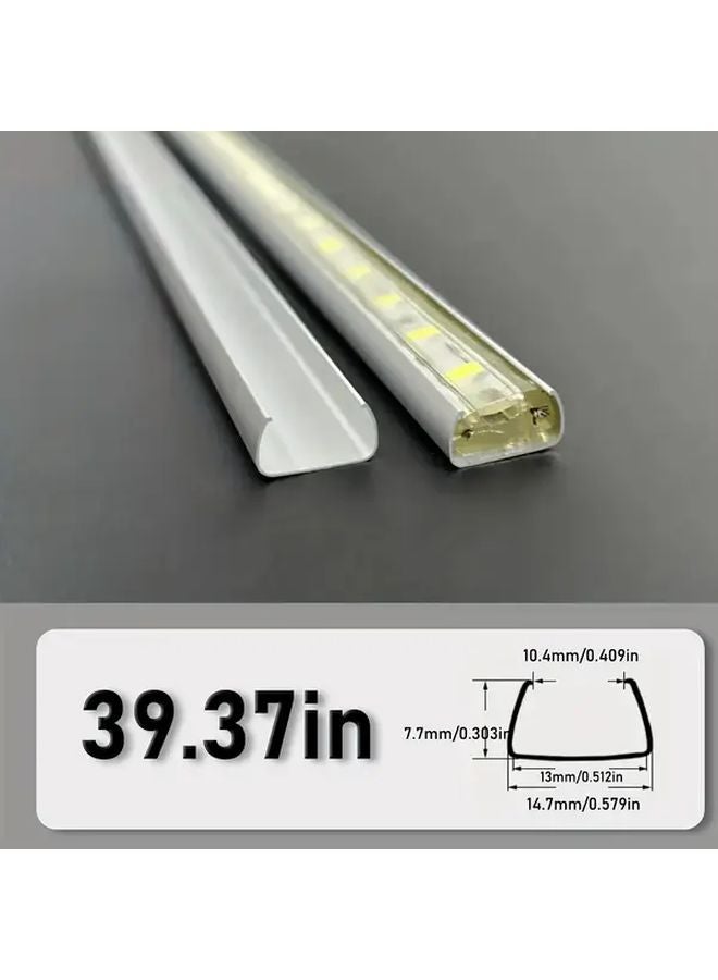 20pcs 13 5mm Aluminum LED Light Channel System Easy Cut Installation U Channel - Image 1