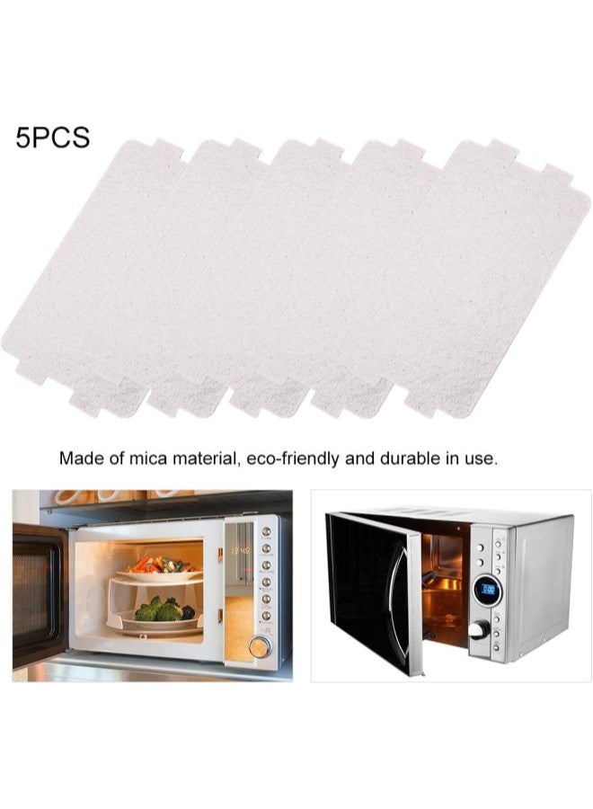 Mica Sheet,5PCS Microwave Oven Mica Plate Sheet Replacement Repairing Accessory for Microwave Oven for Home Kitchen Office Restaurant  - Image 3