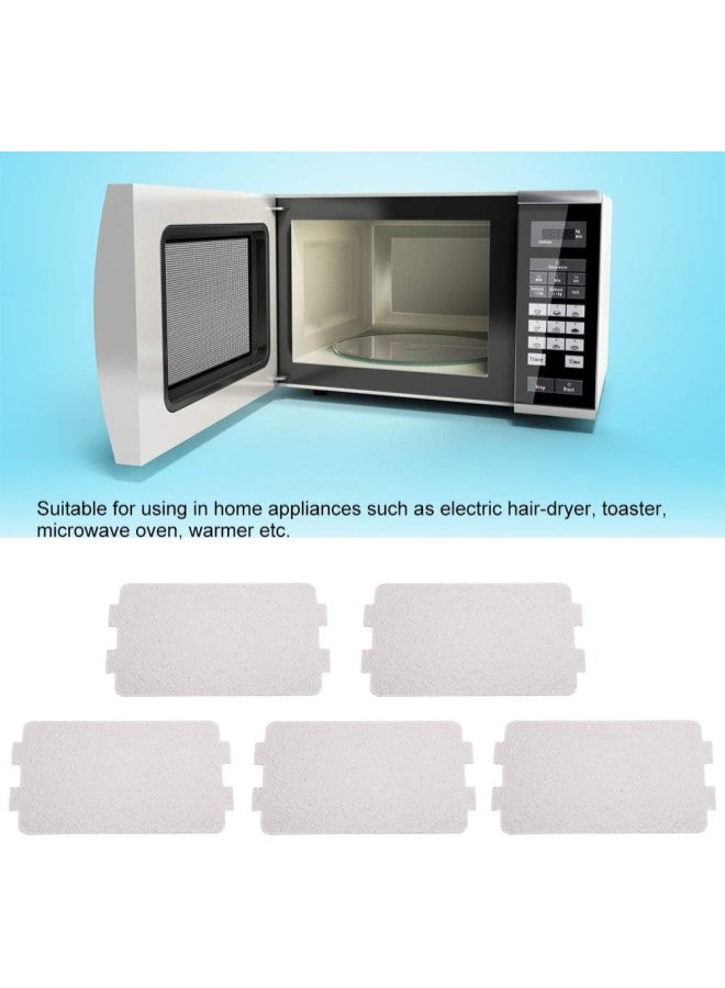 Mica Sheet,5PCS Microwave Oven Mica Plate Sheet Replacement Repairing Accessory for Microwave Oven for Home Kitchen Office Restaurant  - Image 2