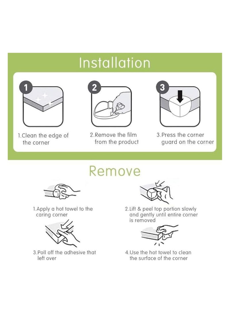 ITALO 4PCS Smile Clear Corner Protectors High Resistant Adhesive Gel Best Baby Proof Corner Guards Stop Child Head Injuries Tables Furniture Sharp Corners Baby Proofing - Image 4