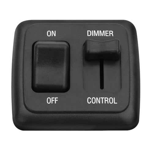 FBULWSEC RV Led Dimmer Switch 12 Volt, 12V Rv Light Led Dimmer Switch, Toggle Dimmer Switch DC High Side Light Dimmer Switch for Dimmable LED Halogen, Incandescent - RV, Auto, Truck, Marine, and Strip Lighting - Image 1