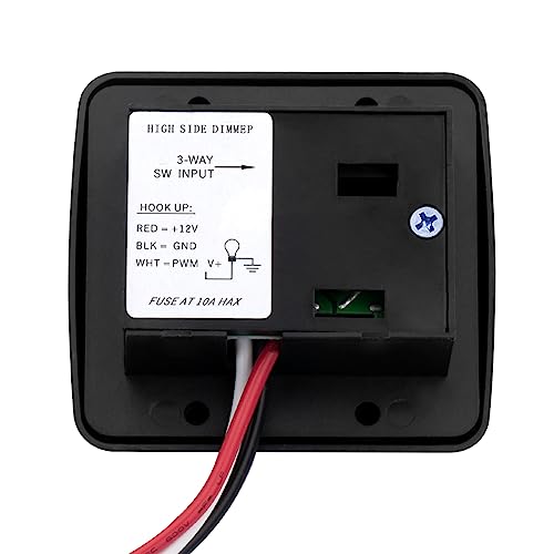 FBULWSEC RV Led Dimmer Switch 12 Volt, 12V Rv Light Led Dimmer Switch, Toggle Dimmer Switch DC High Side Light Dimmer Switch for Dimmable LED Halogen, Incandescent - RV, Auto, Truck, Marine, and Strip Lighting - Image 4