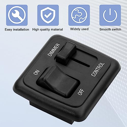 FBULWSEC RV Led Dimmer Switch 12 Volt, 12V Rv Light Led Dimmer Switch, Toggle Dimmer Switch DC High Side Light Dimmer Switch for Dimmable LED Halogen, Incandescent - RV, Auto, Truck, Marine, and Strip Lighting - Image 5