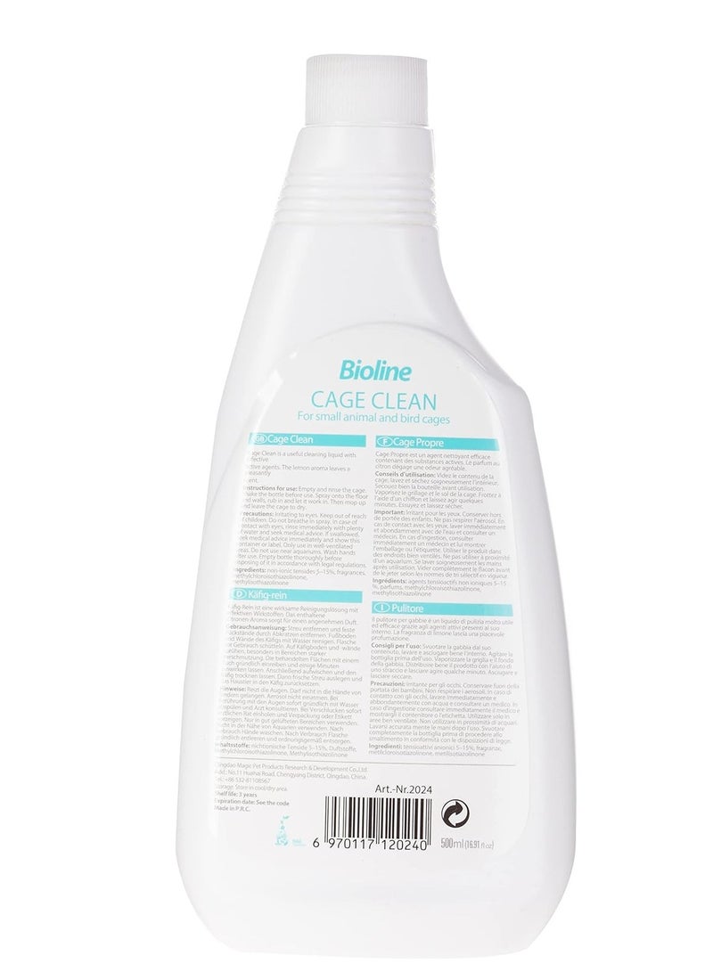 Bioline Cage Clean 500mlVolume: 600g, Weight: 500ml - Image 3