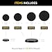 FIGURESLAB 100PCS 25mm 285mm 32mm 40mm Mix Black Round Miniature Bases Model Base for Gaming Miniatures or Wargames Table Top Games - Image 4