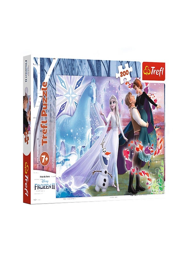 Trefl Trefl - 200 Pieces Magic Sister's World Frozen Shaped Puzzle - 13265 - Image 1
