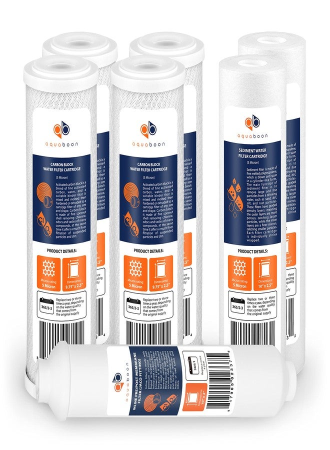 أكوابون مجموعة فلاتر Aquaboon P-7PK Premier البديلة للتناضح العكسي بخمس مراحل لمدة عام واحد - Image 1