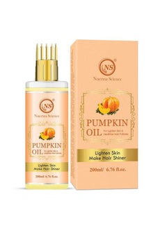Nuerma Science Pumpkin Oil With Comb Applicator For Healthy Strong More Deep Root Nourishment Hair Oil (200 Ml)  - Image 1