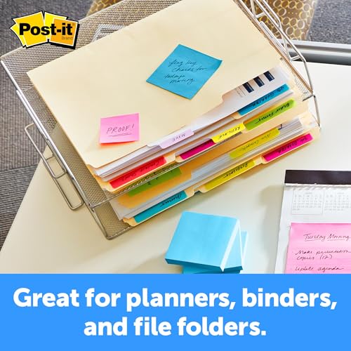 Post It Post-it Tabs, 2 in, Solid, Assorted Bright Colors, 6 Tabs/Color, 4 Colors, 24 Tabs/Pack (686-PLOY) - Image 5