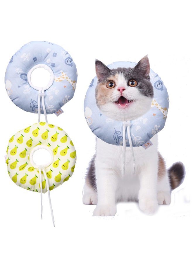 Avaner 2 Pcs Rabbit Recovery Collar, Small Pet Protection Cone Collar for Rabbit,Guinea Pig, Kitten - Image 2