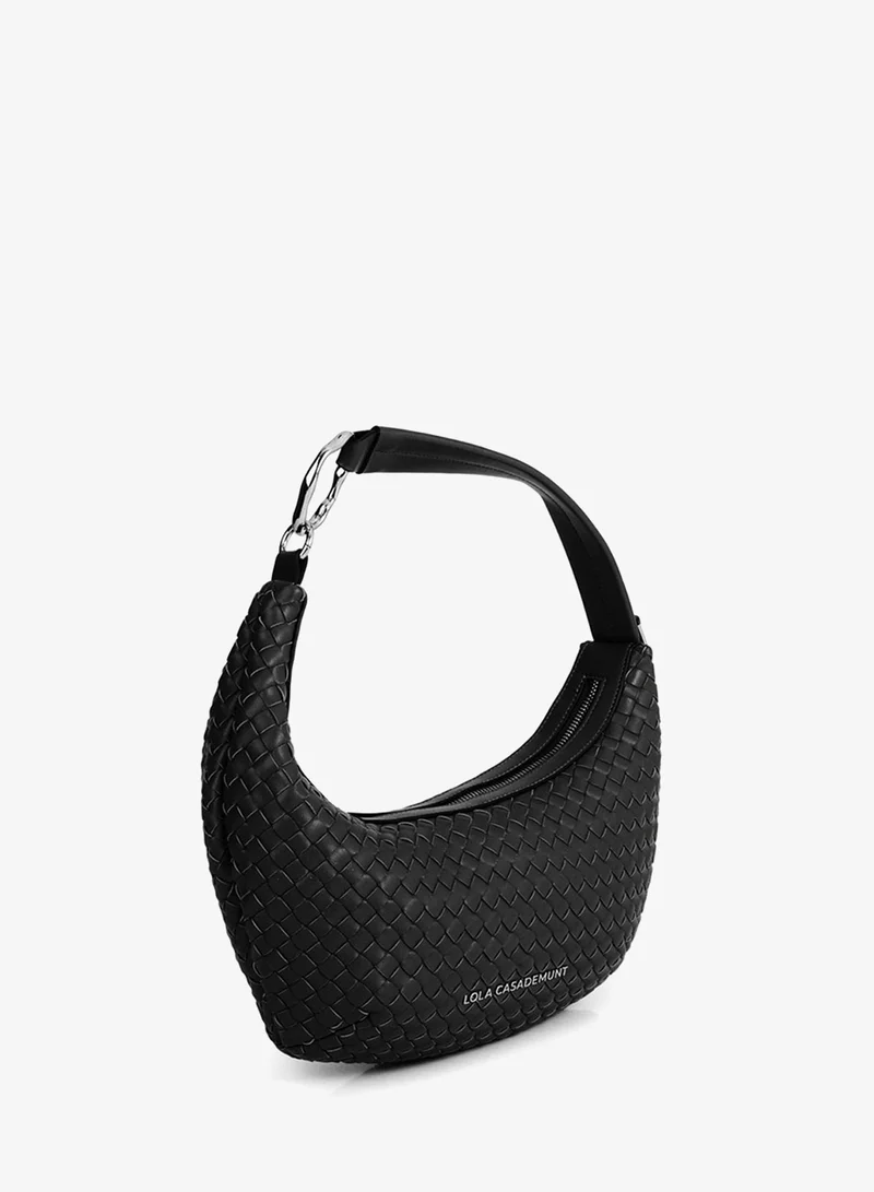 لولا كساديمونت Woven Half Moon Bag