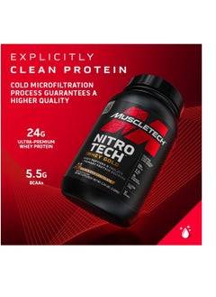 MT MuscleTech Nitro Tech 100% Whey Gold Protein Powder 5.lbs Cookies & Cream  - Image 5