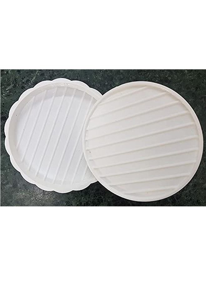 Spaceshoop 1 pc Plastic Round Shape Burger Press Food Grade Hamburger Patty Maker Mold Kitchen Tool  - Image 2