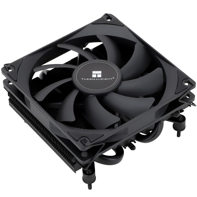 Thermalright AXP90 X36 Black Low Profile CPU Cooler, with 92mm TL-9015B Slim PWM Fan, ITX CPU Cooler, AGHP Technology, 36mm Height,for AMD AM4 AM5/Intel 1150/1151/1155/1851/1200/1700(AXP90 X36 Black) - Image 1