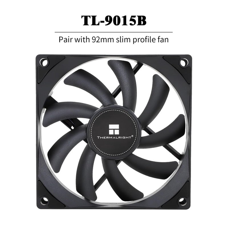Thermalright AXP90 X36 Black Low Profile CPU Cooler, with 92mm TL-9015B Slim PWM Fan, ITX CPU Cooler, AGHP Technology, 36mm Height,for AMD AM4 AM5/Intel 1150/1151/1155/1851/1200/1700(AXP90 X36 Black) - Image 5