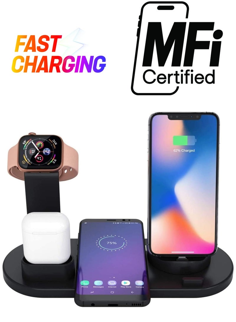 ELTRAZONE Professional Fast Wireless Charger for Apple iPhone/Android/Smartwatch and Air Pods - Image 1