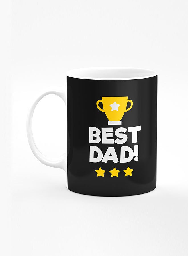 Stylizedd Designer Printed Coffee Mug with Heavy Duty Handle 11oz Ceramic Personalised Gift Mugs Cup [Microwave Safe & Dishwasher Proof] - Best Dad Cup - Image 1
