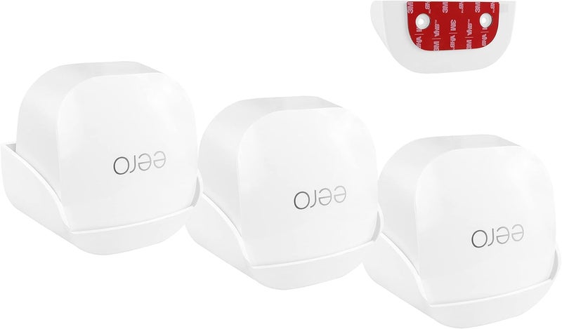 OkeMeeo Wall Mount for eero 6+, Screwless VHB Holder for Mounting eero 6+ Dual-Band mesh Wi-Fi 6 Without Drilling (Strongly Adhesive, 3 Pack) - Image 1