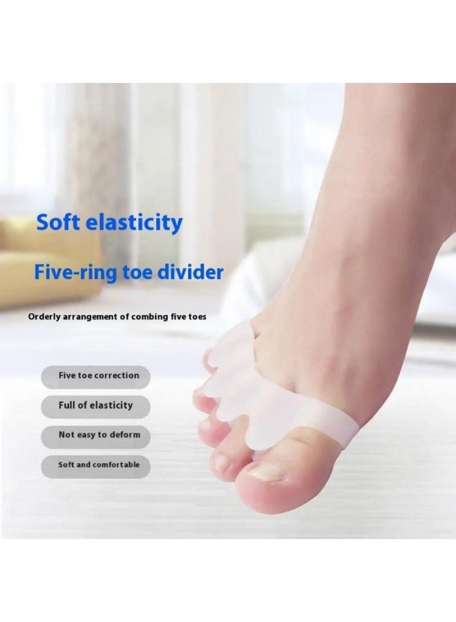 Toe stretcher and separator-silicone analgesic arch corrector and hammer toe corrector, suitable for men and women to relieve pain (1 pair) - Image 5