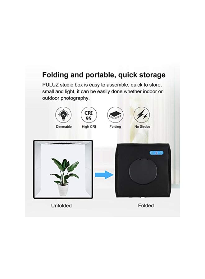 PROMASS Box Set Portable Folding Photo Lighting Modifier Photography Tent Box with 12 Colors Backdrops - Image 3