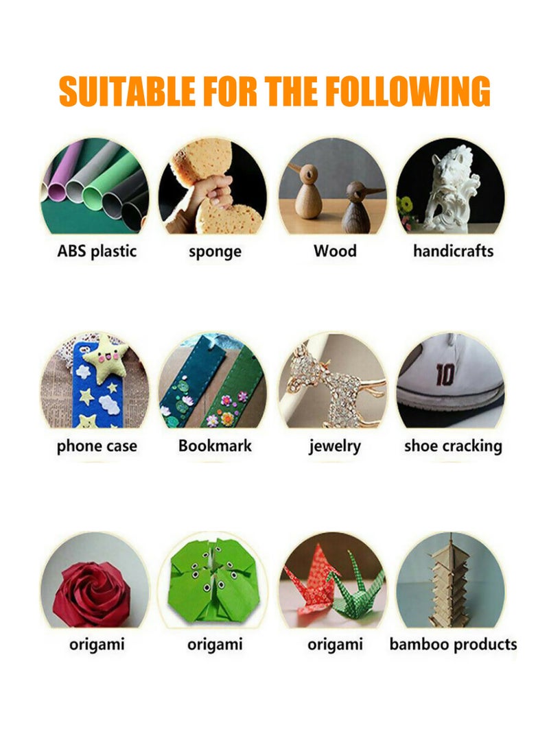 JUE-FISH Multi-functional Adhesive, Transparent, Quick-Drying Oil-Based Adhesive, Suitable for Bonding Wood, Glass, Ceramics, Masonry, Jewelry, Hair Clips, Leather, Acrylic, Phone Cases, Nail Art Supplies, Diamond Jewelry, Etc. Capacity: 50g - Image 4