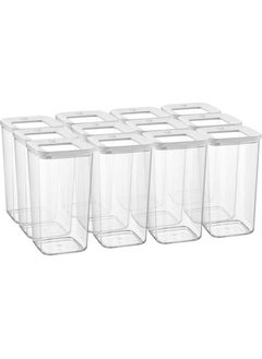 vip ahmet Square Storage Container 12 pcs. 1200 ml.  - Image 1