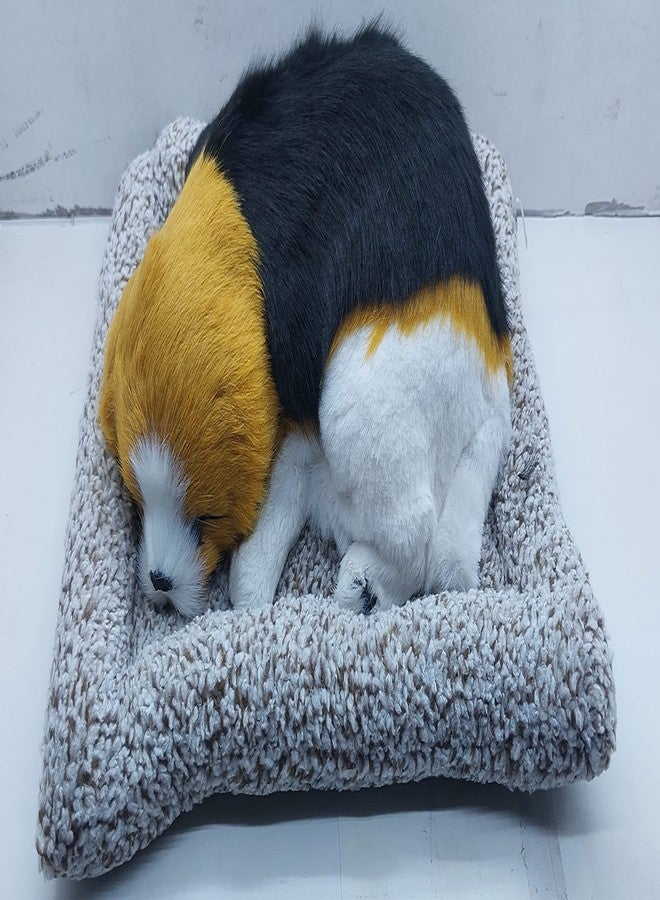 Car Sajawat Sleeping Dogs on Pad Decorations Furnishing Article and Craft 1 Pcs Sleeping Dog with a Mat. - Image 3