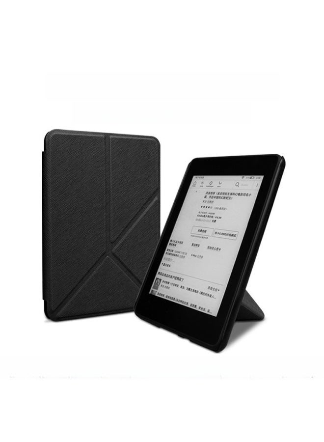 Foldable Transformable Protective Cover For Kindle 2022 2019 Youth Edition Leather Case Kpw54321 Digital Computer Tablet Cover-Color:Red-Applicable Model:kpw123/958 Deformation - Image 2