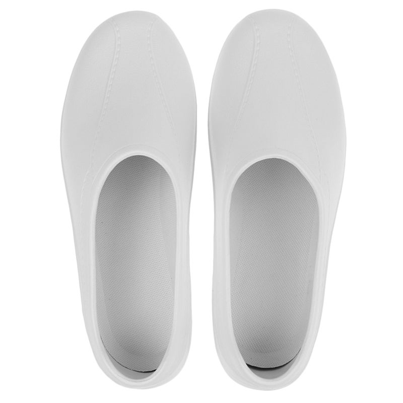Garden Clog: White Size 42 Waterproof Lightweight EVA Slip-On - Anti-Slip Sole Removable Insole Clog Slippers for Indoor Outdoor Home Work Use - Image 4
