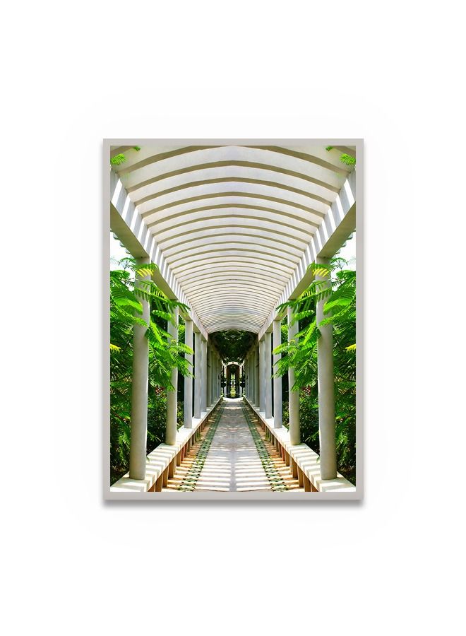 Marktna Canvas Wall Art For Wall Decoration Modern Design With A Hollow Silver Frame Size 120x80cm One Piece - Image 2