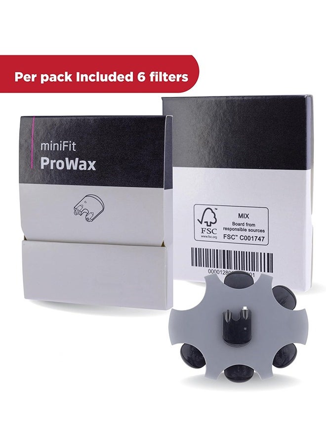 Tingoton - Oticon Hearing Aid Replacement Accessory Minifit ProWax Wax Filter, Cerumen Resistant Cap Filter (3 pack/total of 18 filters) - Image 1