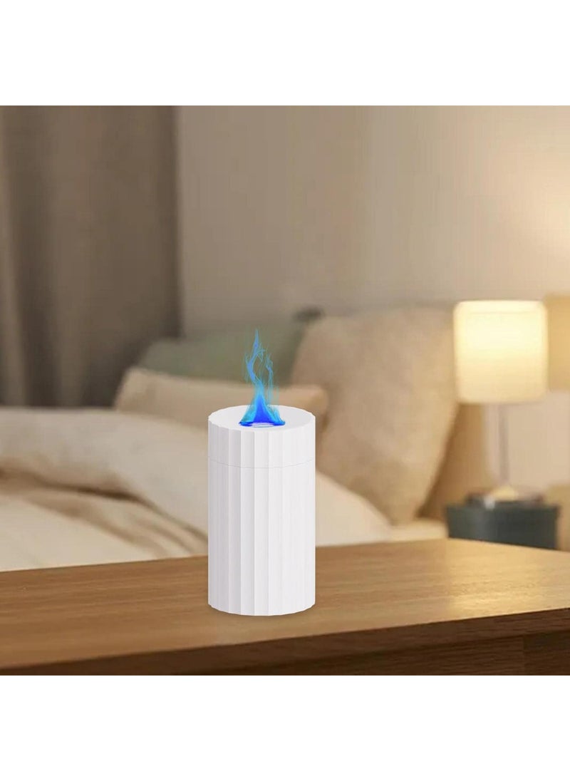 HIVAGI HIVAGI Create a Relaxing Atmosphere with The Unique 3D Flame Light Essential Oil Diffuser for Car Home Office Yoga White  - Image 3