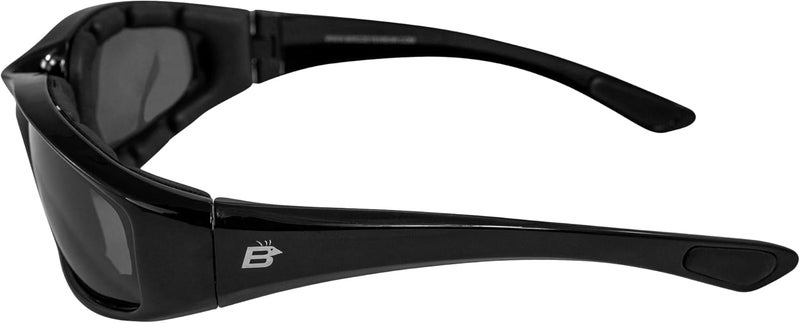 Birdz نظارات موتوسيكل Birdz Eyewear Oriole المبطنة - إطار أسود/عدسة شفافة - Image 4
