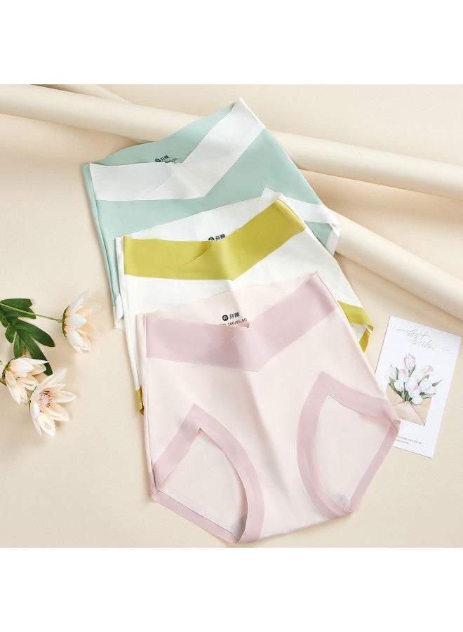 Fenton حزمة 3 سراويل داخلية عالية الخصر مضادة للبكتيريا للنساء بتصميم كتلة ألوان جديدة - Image 5