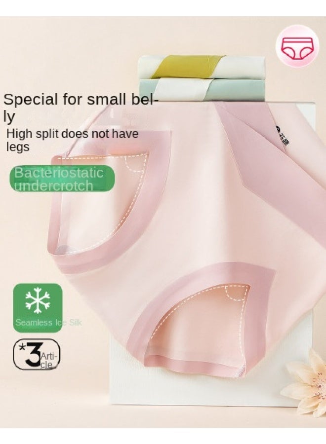 Fenton حزمة 3 سراويل داخلية عالية الخصر مضادة للبكتيريا للنساء بتصميم كتلة ألوان جديدة - Image 1