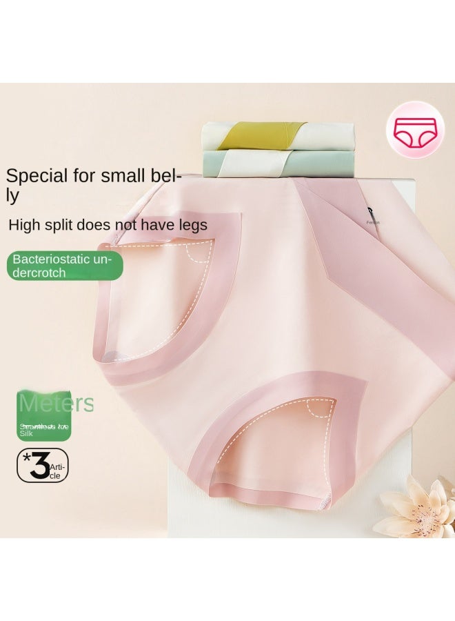 Fenton حزمة 3 سراويل داخلية عالية الخصر مضادة للبكتيريا للنساء بتصميم كتلة ألوان جديدة - Image 2