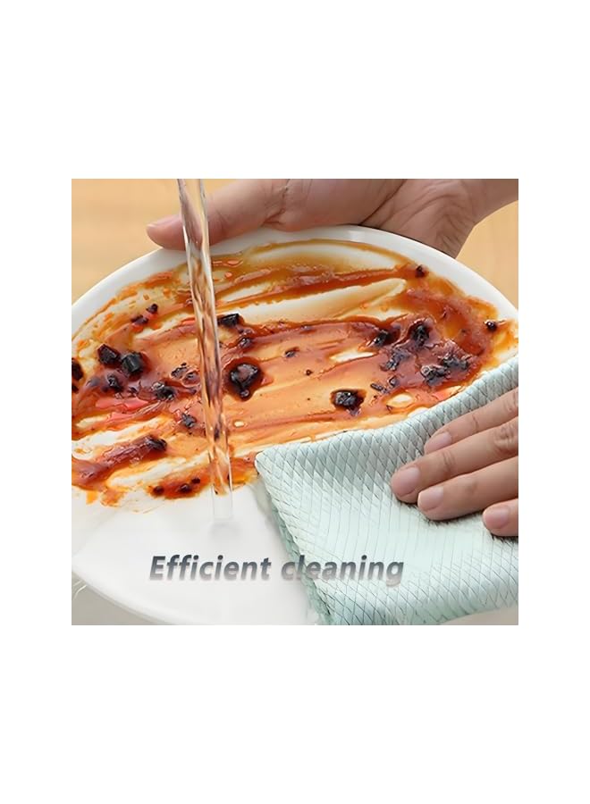 promass Window Cleaning Cloth, Window cleaning tool with fish scale pattern design，Streak-Free Window & Glass Cleaner（3PCS）, for Household, Car Window & Surface Cleaning, Colors in Random - Image 4