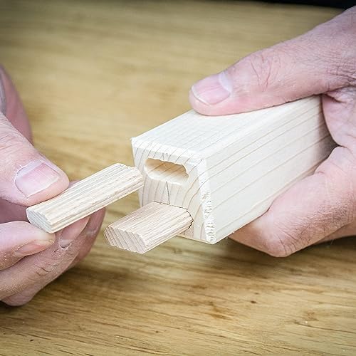 Trend 50pcs Beech Wood Dominos 8 x 50mm for Festool Domino Machine, 5/16 Inch x 1 31/32 Inches Loose Tenons for Woodworking Joinery and Furniture Framing, TEN/8X50/50 - Image 4