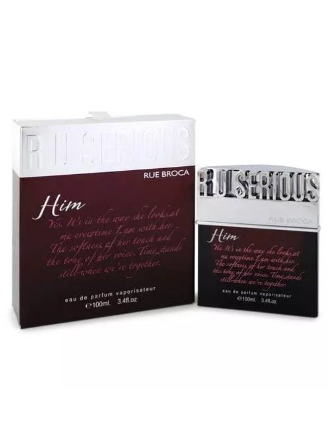 RUE BROCA R U Serious Him EDP For Men, 80 Ml - Image 1