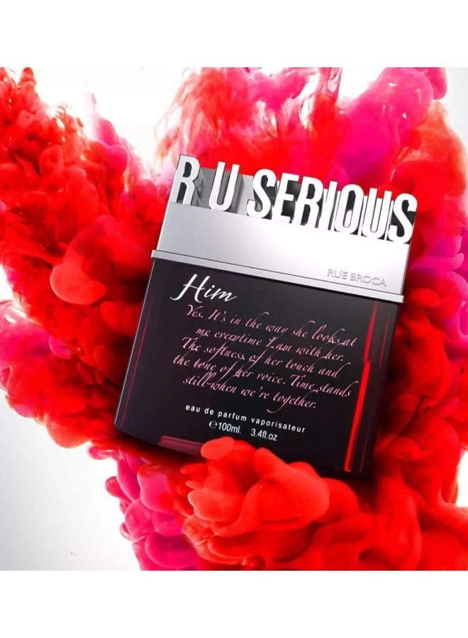 RUE BROCA R U Serious Him EDP For Men, 80 Ml - Image 2