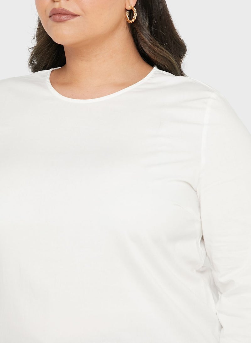 عالية من مودانيسا تونيك بياقة دائرية - Image 3