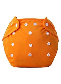 Generic Adjustable Cotton Pocket Diapers Reusable Washable for Babies, Infants and Toddlers 0-3 Years (orange) - Design may vary.- Design may vary.  - Image 1