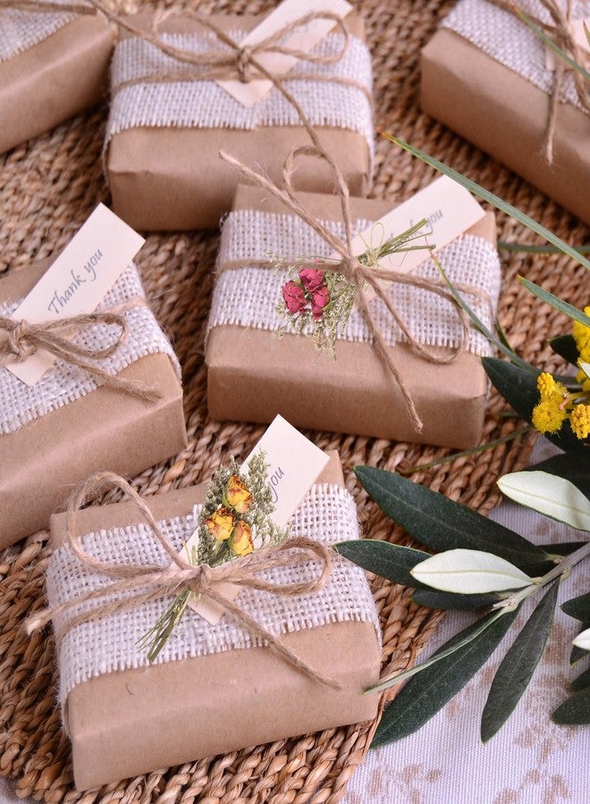 PATIKIL Mini Dried Flower Bouquet, 10 Pcs Rose Natural Wildflower with Stem Decor Baby's Breath Boho Floral Plant Flower for Crafts DIY Photo Props Gift Wedding Decor, Red - Image 5